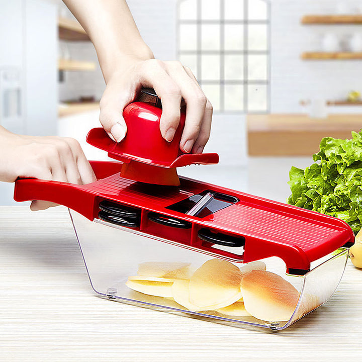 Multifunctional Vegetable Cutter & Grater with Hand Guard