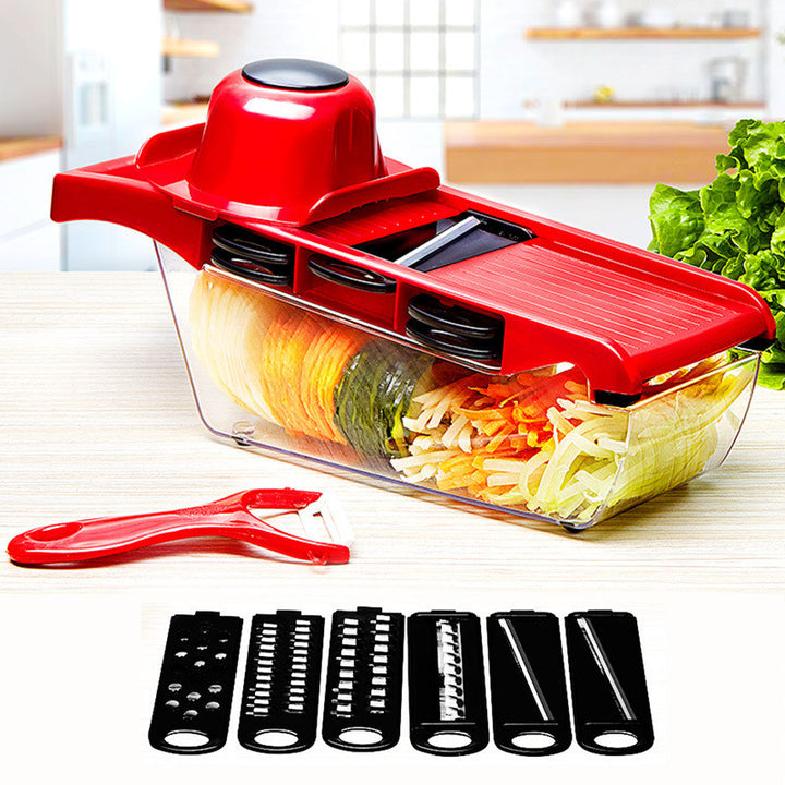 Multifunctional Vegetable Cutter & Grater with Hand Guard