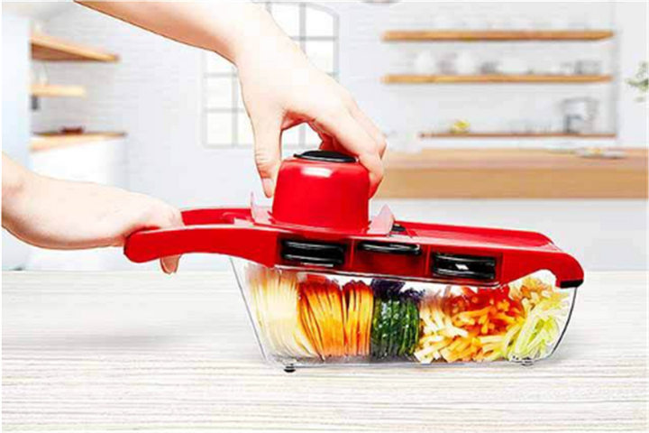 Multifunctional Vegetable Cutter & Grater with Hand Guard